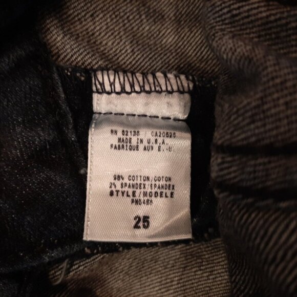 Marciano Low Rise Jeans Slim Straight Leg Dark Wash Denim Womens Size 25 Blue - Picture 11 of 13